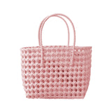 Maxbell Women Woven Handbag Large Capacity Trendy Top Handle Bag for Vacation Dating