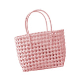 Maxbell Women Woven Handbag Large Capacity Trendy Top Handle Bag for Vacation Dating