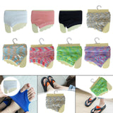 Maxbell Women Open Toe Half Socks Soft Forefoot Liner Socks for Sandal Clogs Outdoor White