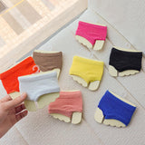 Maxbell Women Open Toe Half Socks Soft Forefoot Liner Socks for Sandal Clogs Outdoor White