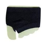 Maxbell Women Open Toe Half Socks Soft Forefoot Liner Socks for Sandal Clogs Outdoor Black