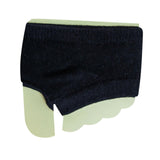 Maxbell Women Open Toe Half Socks Soft Forefoot Liner Socks for Sandal Clogs Outdoor Black