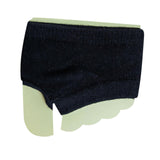 Maxbell Women Open Toe Half Socks Soft Forefoot Liner Socks for Sandal Clogs Outdoor Black