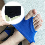 Maxbell Women Open Toe Half Socks Soft Forefoot Liner Socks for Sandal Clogs Outdoor Black