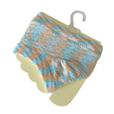 Maxbell Women Open Toe Half Socks Soft Forefoot Liner Socks for Sandal Clogs Outdoor Blue