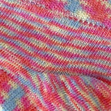 Maxbell Women Open Toe Half Socks Soft Forefoot Liner Socks for Sandal Clogs Outdoor Blue and Red