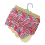 Maxbell Women Open Toe Half Socks Soft Forefoot Liner Socks for Sandal Clogs Outdoor Blue and Red