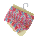 Maxbell Women Open Toe Half Socks Soft Forefoot Liner Socks for Sandal Clogs Outdoor Blue and Red