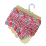 Maxbell Women Open Toe Half Socks Soft Forefoot Liner Socks for Sandal Clogs Outdoor Blue and Red