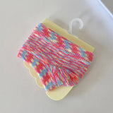 Maxbell Women Open Toe Half Socks Soft Forefoot Liner Socks for Sandal Clogs Outdoor Blue and Red