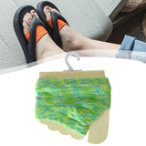Maxbell Women Open Toe Half Socks Soft Forefoot Liner Socks for Sandal Clogs Outdoor Green