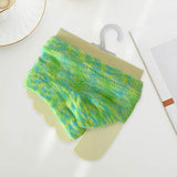 Maxbell Women Open Toe Half Socks Soft Forefoot Liner Socks for Sandal Clogs Outdoor Green