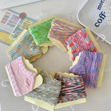 Maxbell Women Open Toe Half Socks Soft Forefoot Liner Socks for Sandal Clogs Outdoor Purple