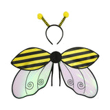Maxbell Kids Fairy Wing with Headband Outfit Funny Kids Party Prop for Parties Stage Yellow