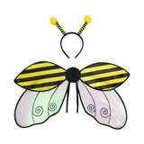 Maxbell Kids Fairy Wing with Headband Outfit Funny Kids Party Prop for Parties Stage Yellow