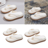 Maxbell Womens Platform Flip Flops Beach Shoes for Vacation Traveling Outdoor Indoor 36 to 37