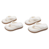 Maxbell Womens Platform Flip Flops Beach Shoes for Vacation Traveling Outdoor Indoor 36 to 37