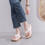 Maxbell Womens Platform Flip Flops Beach Shoes for Vacation Traveling Outdoor Indoor 36 to 37