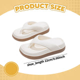 Maxbell Womens Platform Flip Flops Beach Shoes for Vacation Traveling Outdoor Indoor 36 to 37