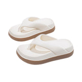 Maxbell Womens Platform Flip Flops Beach Shoes for Vacation Traveling Outdoor Indoor 36 to 37