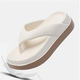 Maxbell Womens Platform Flip Flops Beach Shoes for Vacation Traveling Outdoor Indoor 36 to 37