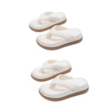 Maxbell Womens Platform Flip Flops Beach Shoes for Vacation Traveling Outdoor Indoor 36 to 37