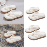 Maxbell Womens Platform Flip Flops Beach Shoes for Vacation Traveling Outdoor Indoor 36 to 37