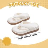 Maxbell Womens Platform Flip Flops Beach Shoes for Vacation Traveling Outdoor Indoor 40 to 41