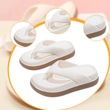 Maxbell Womens Platform Flip Flops Beach Shoes for Vacation Traveling Outdoor Indoor 40 to 41