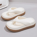 Maxbell Womens Platform Flip Flops Beach Shoes for Vacation Traveling Outdoor Indoor 40 to 41