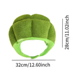 Maxbell Plush Headgear Hat Broccoli Headwear Photo Props Headdress Toy Vegetable Hat