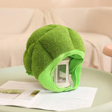 Maxbell Plush Headgear Hat Broccoli Headwear Photo Props Headdress Toy Vegetable Hat