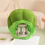 Maxbell Plush Headgear Hat Broccoli Headwear Photo Props Headdress Toy Vegetable Hat