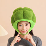 Maxbell Plush Headgear Hat Broccoli Headwear Photo Props Headdress Toy Vegetable Hat