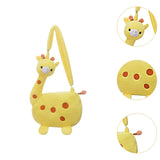 Maxbell Cartoon Giraffe Crossbody Bag Pouch Portable Shopping Bag Funny Shoulder Bag Yellow