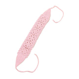 Maxbell Crochet Hair Bandana Headwrap Hairbands for Role Play Photo Shoot Masquerade Pink Butterfly