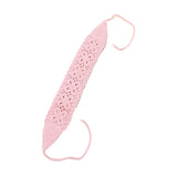 Maxbell Crochet Hair Bandana Headwrap Hairbands for Role Play Photo Shoot Masquerade Pink Butterfly