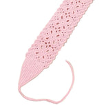 Maxbell Crochet Hair Bandana Headwrap Hairbands for Role Play Photo Shoot Masquerade Pink Butterfly