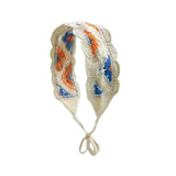 Maxbell Crochet Hair Bandana Headwrap Hairbands for Role Play Photo Shoot Masquerade Orange Blue