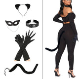 Maxbell Cat Costume for Women Girls Fancy Dress up Costume Accessories for Halloween