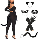 Maxbell Cat Costume for Women Girls Fancy Dress up Costume Accessories for Halloween