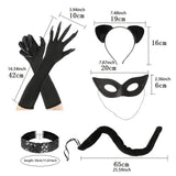 Maxbell Cat Costume for Women Girls Fancy Dress up Costume Accessories for Halloween