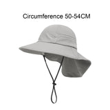 Maxbell Wide Brim Bucket Hat for Kids Breathable Sun Hat for Outdoor Garden Climbing Gray