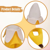 Maxbell Plush Hat Headband Decoration Headgear Banana Hat for Holiday Birthday Party
