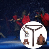 Maxbell 5 Pieces Medieval Belt Bag Skirt Hikes Bottle for Fantasy Events Masquerades Brown
