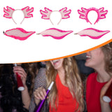 Maxbell Axolotl Headband and Tail Set Cute Axolotl Costume for Role Playing Festival Pink