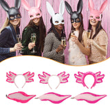 Maxbell Axolotl Headband and Tail Set Cute Axolotl Costume for Role Playing Festival Pink