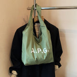 Maxbell Polyester Tote Bag for Women Washable Trendy Handbag for Vacation Gym Spring green