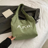 Maxbell Polyester Tote Bag for Women Washable Trendy Handbag for Vacation Gym Spring green