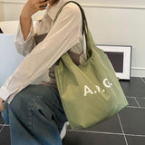 Maxbell Polyester Tote Bag for Women Washable Trendy Handbag for Vacation Gym Spring green